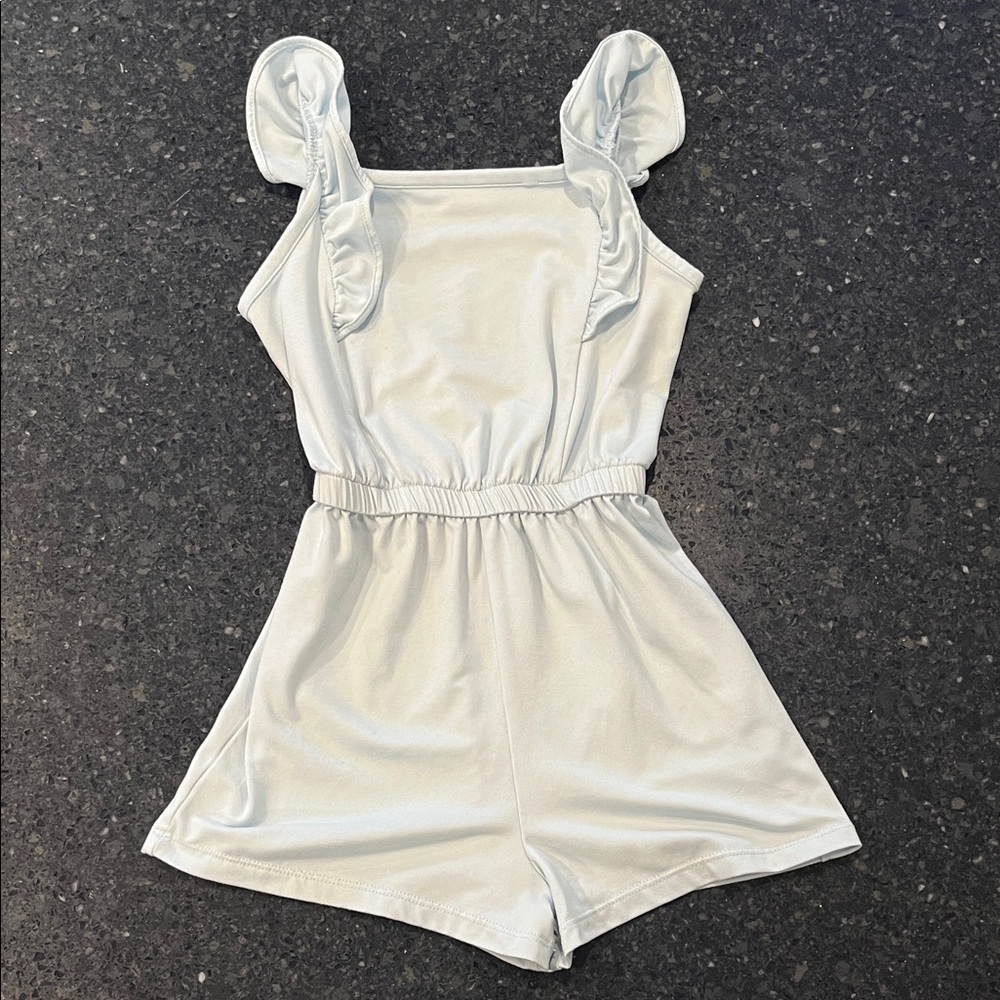 btween Light Blue and Floral Kids Rompers - Picture 5 of 11
